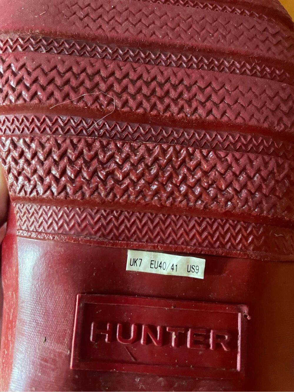 Hunter Rain Boots - Red - Size 9 - Picture 6 of 6